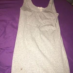 Grey tank top slimming dress